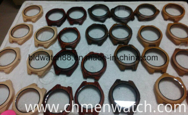 Natural Wooden Wristwatch Bamboo Wood Genuine Leather Band Watch Unisex